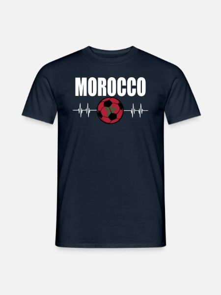 Morocco Football - Men's T-Shirt - navy