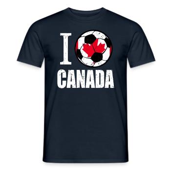 Canada Football - T-shirt homme - marine - Devant - AI Model Male 178 light (178cm)