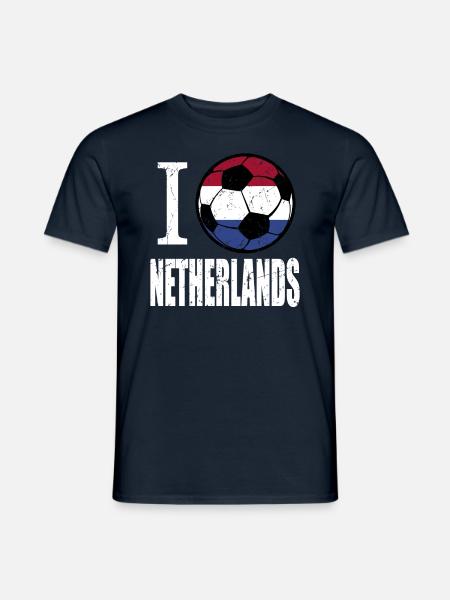 Niederlande Fußball - Männer T-Shirt - Navy