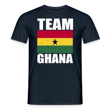Équipe du Ghana de football - T-shirt homme - marine - Devant - AI Model Male 178 light (178cm)