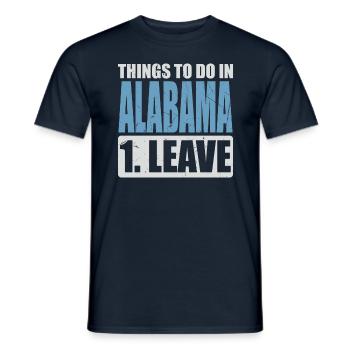 Alabama Meme - Männer T-Shirt - Navy - Vorne - AI Model Male 178 light (178cm)