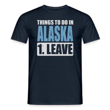 Mèmes de l’Alaska - T-shirt homme - marine - Devant - AI Model Male 178 light (178cm)