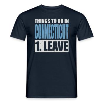 Connecticut Meme - Men's T-Shirt - navy - Front - AI Model Male 178 light (178cm)