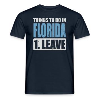 Mèmes de Floride - T-shirt homme - marine - Devant - AI Model Male 178 light (178cm)