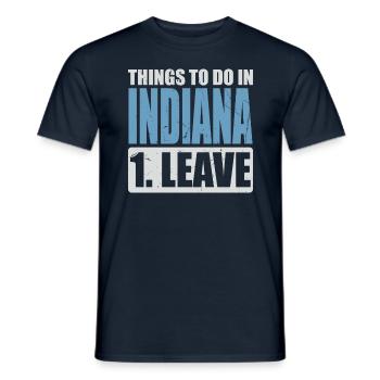 Mème de l’Indiana - T-shirt homme - marine - Devant - AI Model Male 178 light (178cm)
