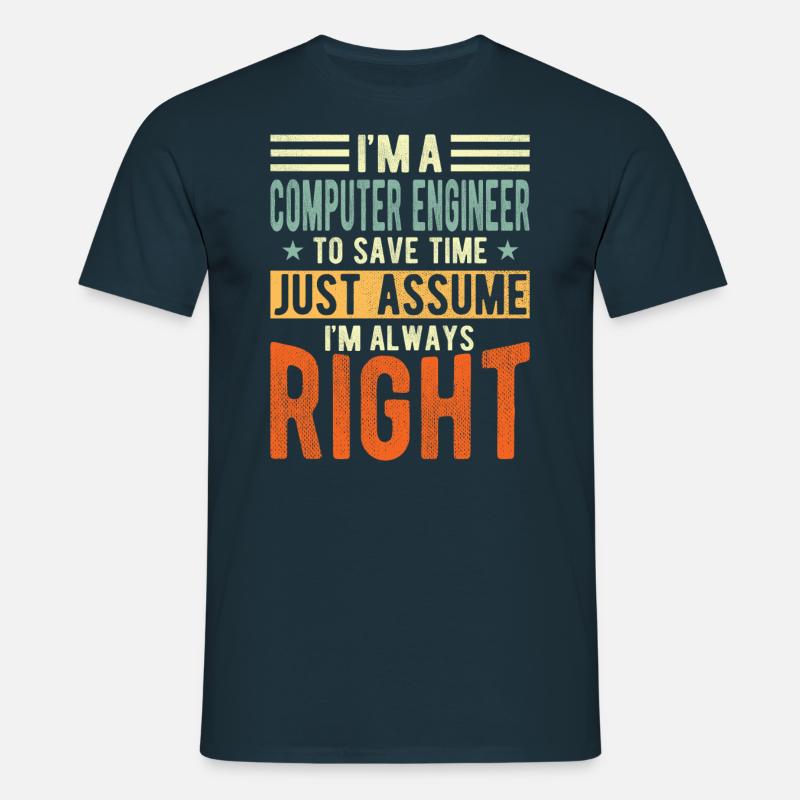 Computertechniker - Männer T-Shirt - Navy