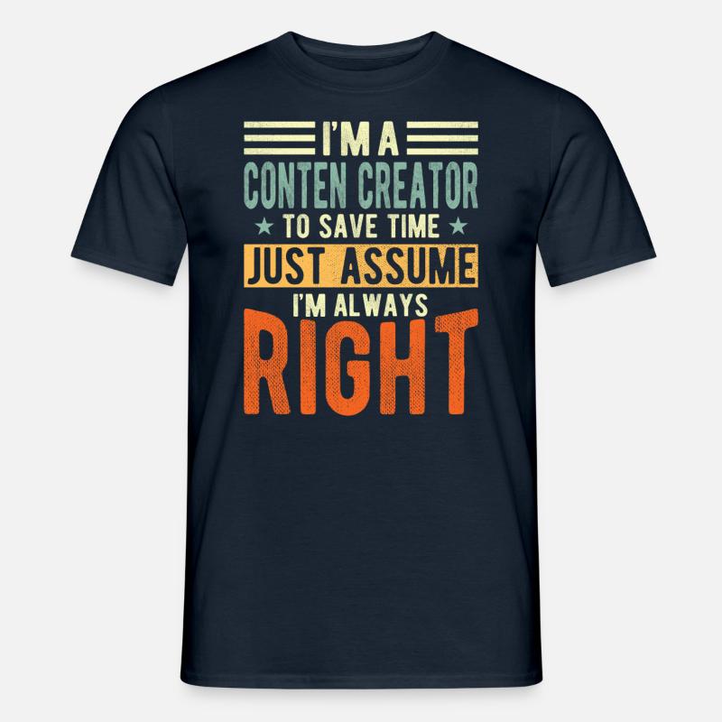 Contlen Creator - Männer T-Shirt - Navy