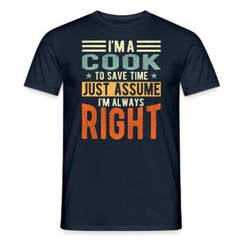 Cook - Men's T-Shirt - navy - Front - AI Model Male 178 light (178cm)