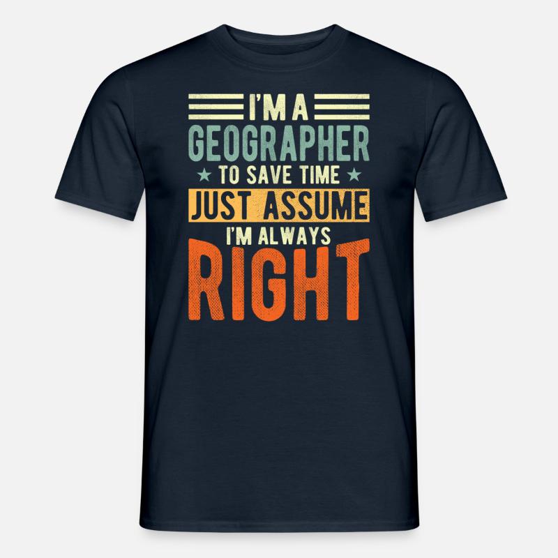 Geograph - Männer T-Shirt - Navy