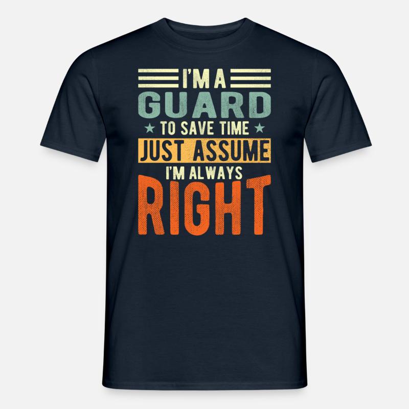 Bewachen - Männer T-Shirt - Navy