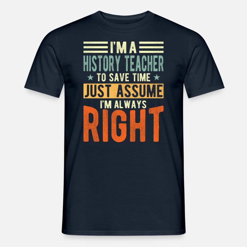 Geschichtslehrer - Männer T-Shirt - Navy