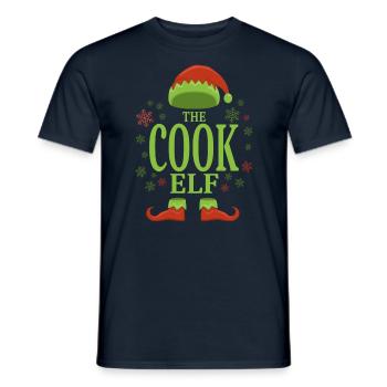 Koch Christmas Elf - Men's T-Shirt - navy - Front - AI Model Male 178 light (178cm)