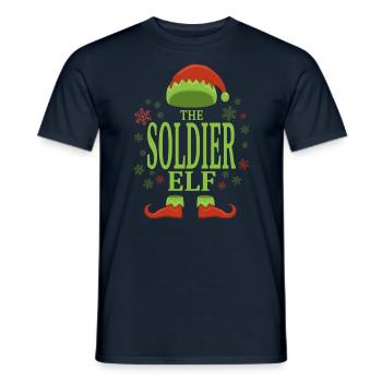 Soldat Weihnachtself - Männer T-Shirt - Navy - Vorne - AI Model Male 178 light (178cm)