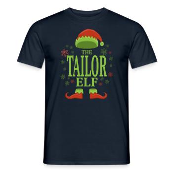 Schneider Weihnachtself - Männer T-Shirt - Navy - Vorne - AI Model Male 178 light (178cm)