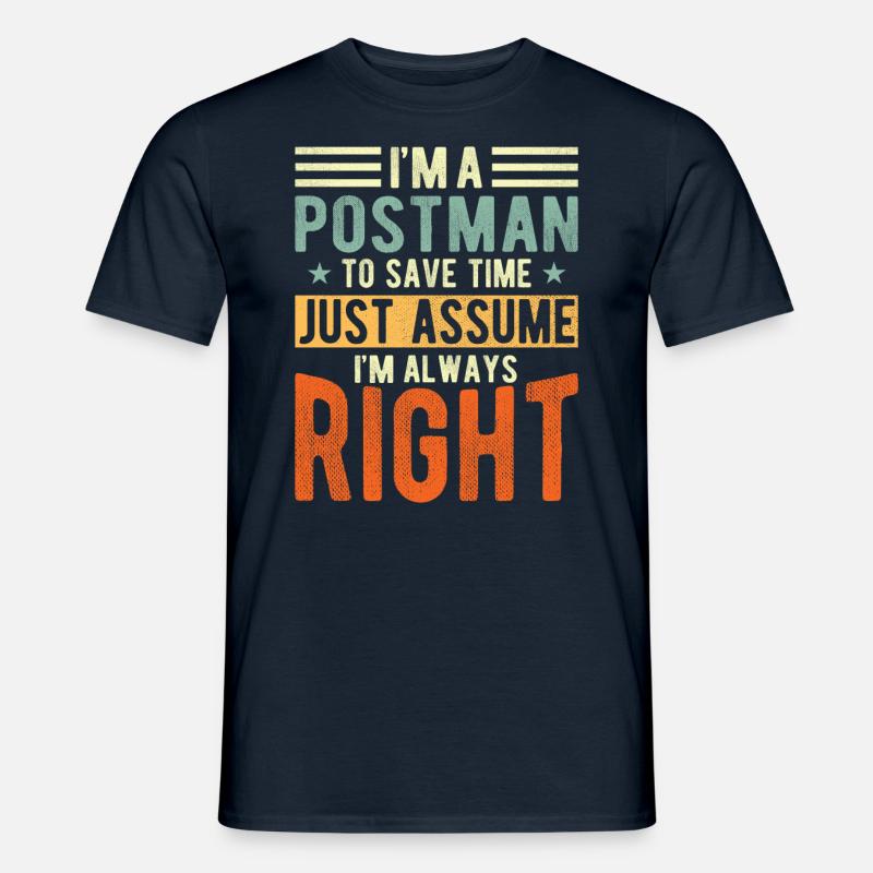 Postbote - Männer T-Shirt - Navy