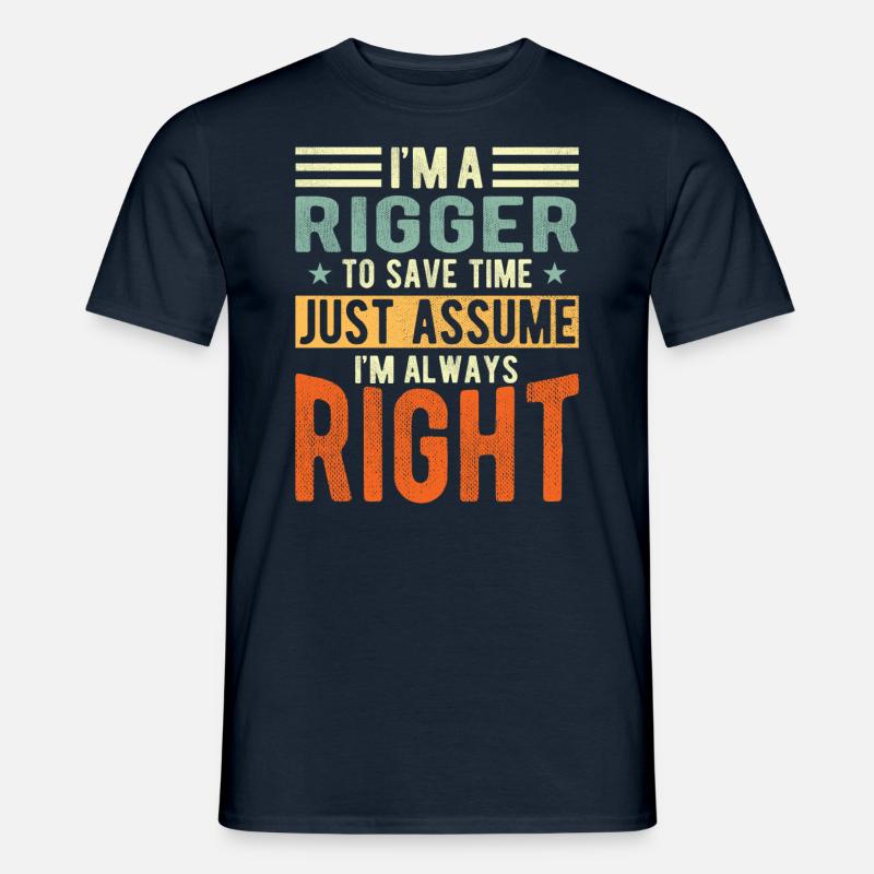 Rigger - Männer T-Shirt - Navy