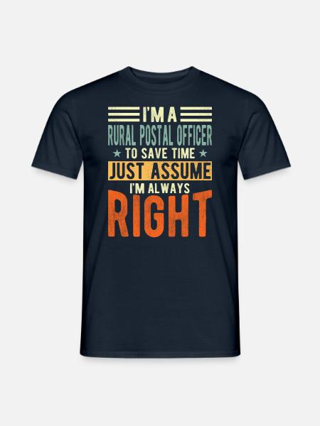 Ländlicher Postoffizier - Männer T-Shirt - Navy