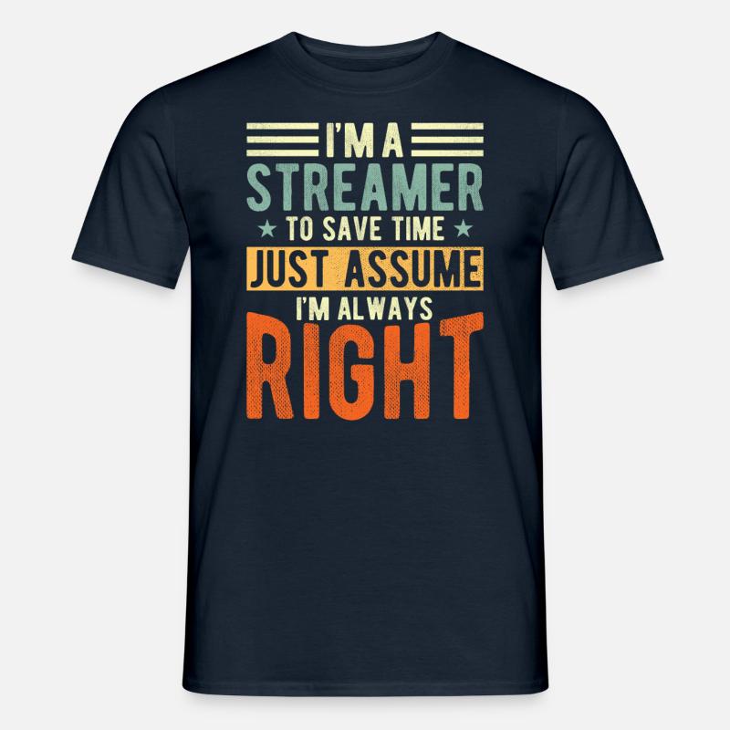 Streamer - Männer T-Shirt - Navy