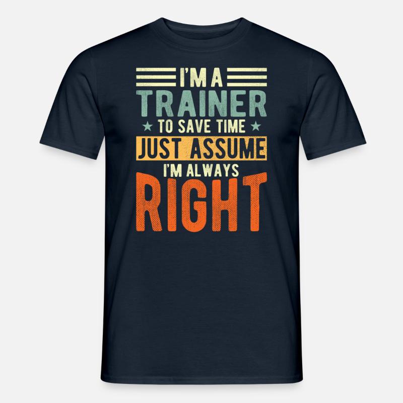 Trainer - Männer T-Shirt - Navy