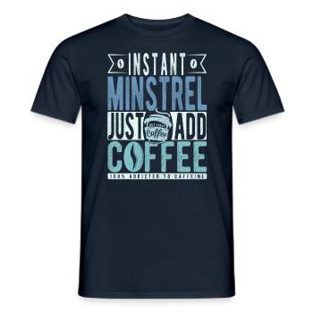 Dicton de café Minnesinger - T-shirt homme - marine - Devant - AI Model Male 178 light (178cm)