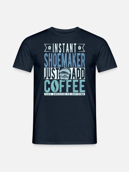 Schuster coffee saying - Men's T-Shirt - navy