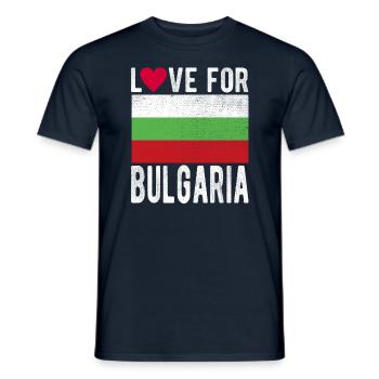 Bulgarie Souvenir - T-shirt homme - marine - Devant - AI Model Male 178 light (178cm)