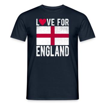 England Souvenir - Men's T-Shirt - navy - Front - AI Model Male 178 light (178cm)