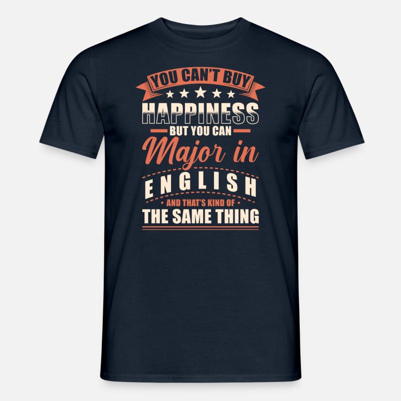 Englisch Abschluss - Männer T-Shirt - Navy