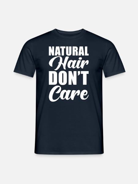 Cheveux naturels - T-shirt homme - marine