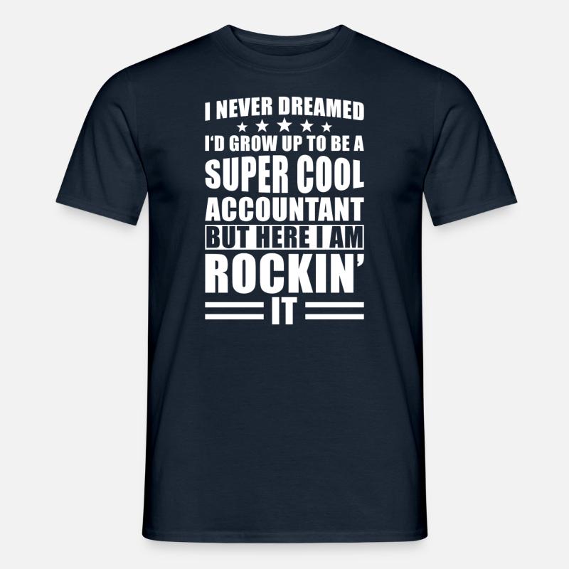 Buchhalter Spruch - Männer T-Shirt - Navy