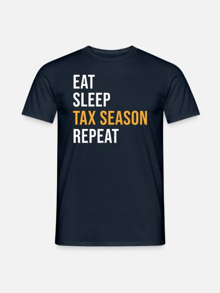 Buchhalter Spruch Steuersaison - Männer T-Shirt - Navy