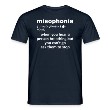 Misophonie Definition - Männer T-Shirt - Navy - Vorne - AI Model Male 178 light (178cm)