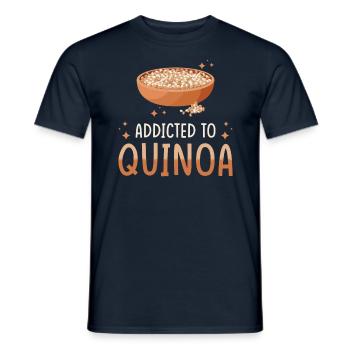 Dicton du quinoa - T-shirt homme - marine - Devant - AI Model Male 178 light (178cm)