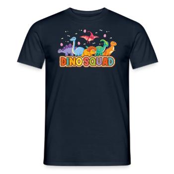 Groupe de fête des dinosaures de la Dino Squad - T-shirt homme - marine - Devant - AI Model Male 178 light (178cm)
