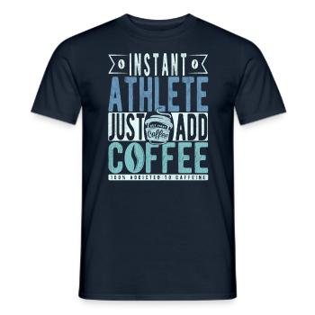 Buchalter Kaffee Spruch - Männer T-Shirt - Navy - Vorne - AI Model Male 178 light (178cm)