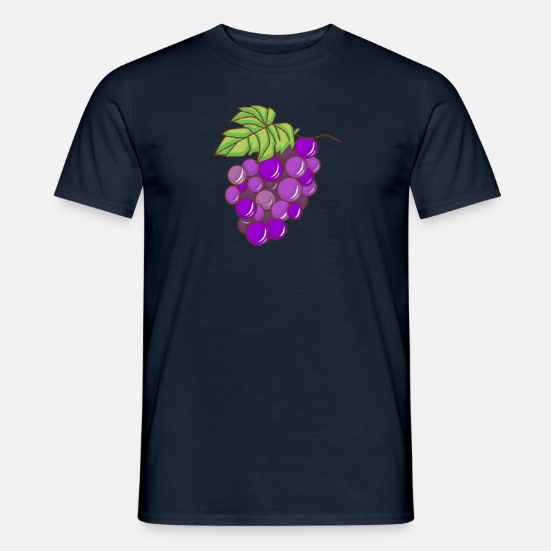 Trauben Weintrauben - Männer T-Shirt - Navy