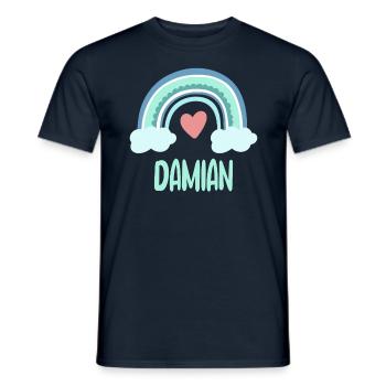 Damian Nom Rainbow Baby - T-shirt homme - marine - Devant - AI Model Male 178 light (178cm)