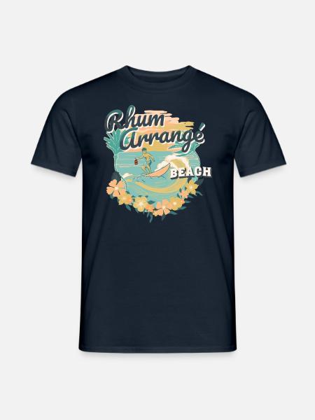Rum Arranged Beach - Men's T-Shirt - navy