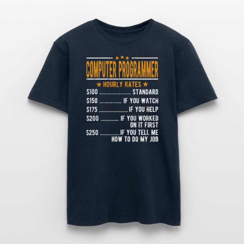 Computerprogrammierer Stundenlohn Männer T-Shirt
