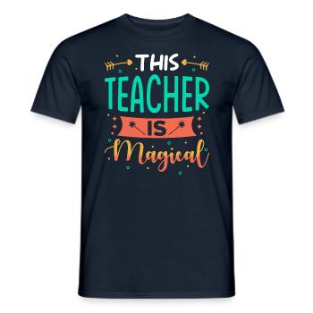 Lehrerin Geschenk - Männer T-Shirt - Navy - Vorne - AI Model Male 178 light (178cm)