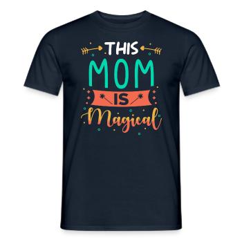 Mom Gift - Men's T-Shirt - navy - Front - AI Model Male 178 light (178cm)