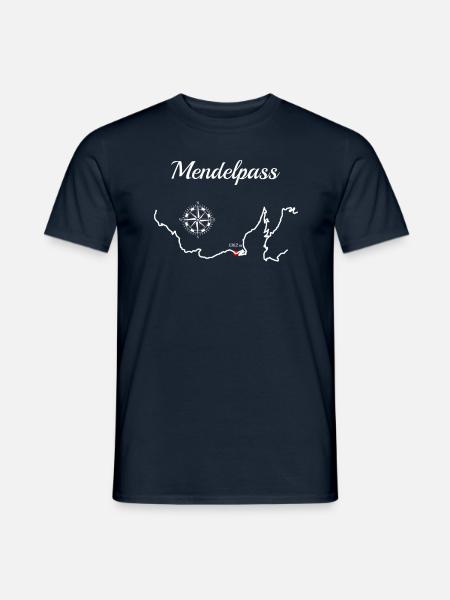 Mendelpass Serpentiner - Männer T-Shirt - Navy