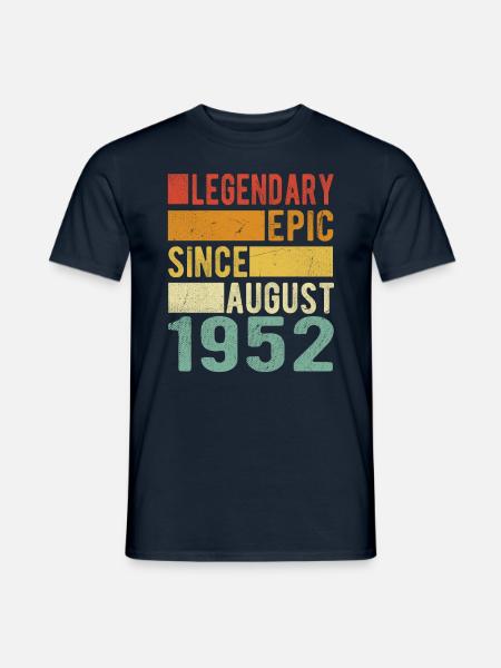Date de naissance: Août 1952 Épopée légendaire - T-shirt homme - marine