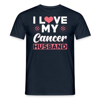Ich Liebe meinen Krebs Ehemann - Männer T-Shirt - Navy - Vorne - AI Model Male 178 light (178cm)