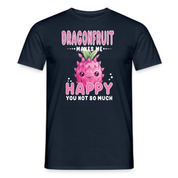 Dragon Fruit Kawaii - Men's T-Shirt - navy - Front - AI Model Male 178 light (178cm)