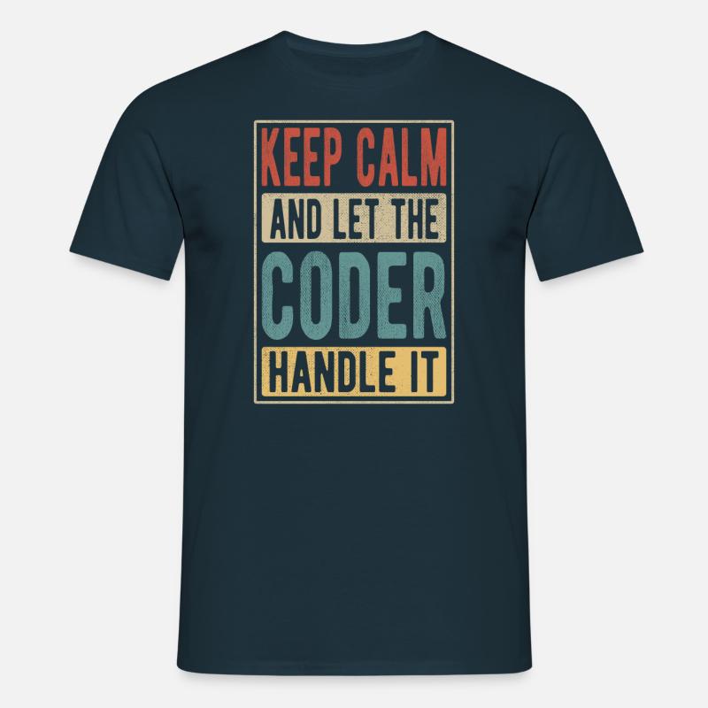 Coder Retro Cadeau - T-shirt Homme - marine