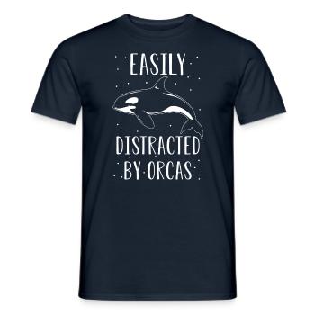 Orca Wal Spruch - Männer T-Shirt - Navy - Vorne - AI Model Male 178 light (178cm)
