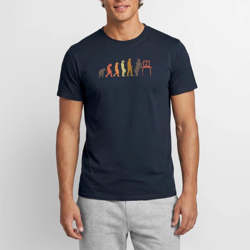 3D Printer Evolution 3D Printer Retro Men's T-Shirt