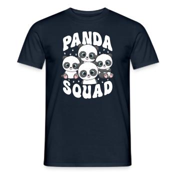 Panda Trupp - Männer T-Shirt - Navy - Vorne - AI Model Male 178 light (178cm)