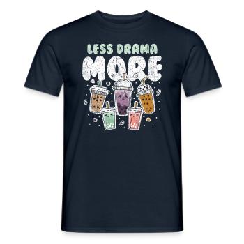 Bubble Tea Boba Tee Kawaii - Männer T-Shirt - Navy - Vorne - AI Model Male 178 light (178cm)